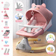 
Electric baby rocking sleeping lounge chair soothing chair children rocking chair newborn bb baby cradle baby coaxing artifact luxury gray [toy stand + soft light music bird]