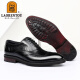 Zapatos de cuero de cabeza más antiguos zapatos formales de lujo de lujo zapatos para hombres zapatos de boda de la boda ladrillo de la vaca británica summer marrón lrt12591 negro 42