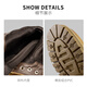 Maple Leaf (Leveland) Nouvelles chaussures pour hommes et femmes Même style pour les couples, les tendances de la mode, les bottes Martin simples et polyvalentes, les chaussures décontractées de hauteur et d'usure, jaune terreux [même style pour les hommes et les femmes] 38