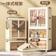 Xingyou free installation baby wardrobe baby storage children's wardrobe clothes sorting box plastic household snack storage cabinet 65CM wide surface - 1-layer wardrobe + 2-layer storage box