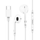 Newmine XL08 typec headset wired music mobile phone digital headset type-c version semi-in-ear volume adjustment enhanced version white