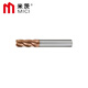 Mitzi TG550-1 series coated 4-edge 55-degree carbide end mill CNC tool tungsten steel milling cutter flat bottom milling cutter D2*6*D4*50*4F (1 piece)