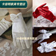 Guantes rojos de la novia casada xiuhe vestido de novia rojo xiuhe vestido de novia etiqueta etiqueta retro estilo corto
