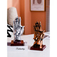 Familia de tres adornos de Shantoulin Village para el regalo de aniversario de bodas del décimo aniversario para esposa. Decoraciones personalizadas para el día de San Valentín 15934 Plata + letras proporcionadas + embarazo (familia