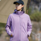 Lemon Plus Windbreaker de terciopelo debajo de los hombres y mujeres al estilo coreano de la chaqueta de trabajo de la capa suave de la capa de la capa de plátano Top 9930s Purple-Women [Color sólido] 4xl