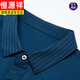 Hengyuanxiang Spring y Autumn New Manga de manga larga para hombres Polo de mediana edad y ancianos. Camisa Estilo delgado Camisa base de papá de moda