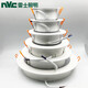 LES LIGHING NVC LES LIGHTING LANTERIE DE PLAFICATION DE 2,5 pouces 7.5 LAMPRE ULTRA-THIN TOLE NLED92025N / 9203N / 9204/92059206 9205 / 12W LUMIÈRE BLANC POSITIVE 5700K 12,5 cm