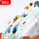 Nanjiren baby saliva towel newborn pure cotton triangle towel baby bib saliva pocket children's absorbent bib 5 pack