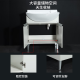 TOTO浴室柜组合套装LDSW753W一体陶瓷75CM智洁盆小户型抽拉龙头(06-D) 白色浴室柜+龙头+储物镜柜 75CM