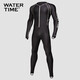 WATERTIME/水川 wetsuit surfing suit men's jellyfish clothing winter swimming warm men's swimsuit one-piece long-sleeved swimming equipment men's black L