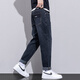 Specht Jeans Herren 2025 Sommer Thin Style Fashion Lose konisch gerader Harun Long Hosen 729 Blaugrau 28