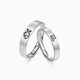 Catiro Fish Cat Love Couple Ring A Pair of Silver Rings Engraved Proposal Gift for Boyfriend and Girlfriend S925 Silver Default 94