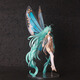 Babe Ai Hatsune Miku figure peripheral miku beautiful girl two-dimensional model chassis ornaments for friends birthday gift Hatsune Butterfly Hime [34cm]