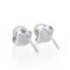 Chow Tai Fook Fresh Petals 925 Silver Pearl Stud Earrings, diameter approximately 7-7.5mmAQ32810