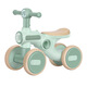 McGonagmeng Balance Bike Children 1-3 Jahre alte Jungen und Mädchen ohne Pedale und Schleiffahrräder mit vier Rädern Baby Scooter Green [Light + Music + Silent Wheel] Kinderspielzeugbikes Jungen und Mädchen 6. Geburtstagsgeschenke