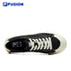 Fila Fusion Herrenschuhe Pop Canvas Schuhe Trendy Marken Herren trendy Board Schuhe Street Fotografie Sport Casual Schuhe Männer Black-Bk 40