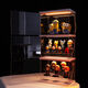 
Desktop Pop Mart Display Box Light Glowing Display Box Display Cabinet Acrylic Transparent Display Box Medium Top Light with Ladder Two-Level JY6623D