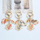 AUKEWIN Key Chain Ornament Ancient Style Frieden und Freude Koi Männer und Frauen Paar Geschenk süßes kleines Kaninchenschlüsselkette Anhänger Frieden und Freude 1