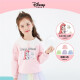 Disney Disney Children's Clothing Children Girls Knitted Cartoon Round Neck Sweatshirt Cute Pullover Simple Baby Long Sleeve Top 2021 Spring DB121AA20 Peach Pink 130