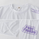 Yoyo One (Yoyo One) Girls Sports Costume Summer Child's Summer Syrthing Dweing Two-Piece Tennis Girls 2025 Nouvelle jupe jupe courte d'été 9889 White + 1566 Purple 120 120cm