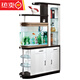 Eingangsschrank mit Fischtank Wohnzimmer moderne einfache Trennschrankraum Hallschrank doppelseitiger Schrank Weinschrank Schuhschrank Bildschirm Trennwand 3895 Assembly X Frame Struktur Struktur