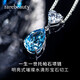 Rarebeauty birthday gift set for girlfriend and wife, necklace for women, silver jewelry, blue topaz pendant, necklace + earrings + Scorpio bracelet