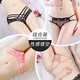 Kaimao SEXY ABSEATA PARA MUJER 4 pares de cintura baja sin marcas Mujeres de encaje Albosca seductora transparente para mujeres encaje NUEVA NUEVA NO Marks Levantando Butocks Summer delgada de la niña baja al estilo de niña japonesa 702 Negro + 235 Negro + 983 Purple + 566 Gris y azul M (80 ~ 120Jin [Jin Ecuals 0.5 kg]))