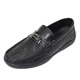 Ritai Chaussures en cuir japonais et thaï pour hommes au printemps 2024 Nouveau cuir polyvalent à une sondère et à semelle douce, haricot décontracté de chaussures de loafer Tendance noire 2694S61161B 38