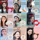 Meifuren Zhao Lusi likes you Gu Sheng men's hairband women's face wash Korean simple hairpin cute bunch headband 2# Zhao Lusi's same style pearl rhinestone 5-piece set