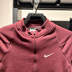 耐克（NIKE）官方官网舰店长袖T恤男士春季新款运动服跑步训练健身立领上衣 FB8565-681暗红色 2XL
