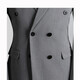 Walker Shop-Anzug Herrenfarben koreanischer Stil Slim Double Breasted Business Formal Wear Casual Bankett Bräutigam Hochzeitskleid Schwarz (Top + Weste + Hosen) XL /52