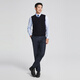YOUNGOR wool vest men's all-sheep wool wool vest soft, comfortable and warm navy YBQW615199FVA XL 110cm