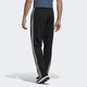 Adidas retro sports straight casual style long knitted sweatpants men's black black L