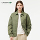 LACOSTE French crocodile women's trendy versatile flight jacket lapel cotton jacket | BF0681 BMY/khaki green M 38 /165