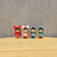 Gelun Cute cartoon desktop character small ornaments creative office healing mini couple micro landscape decoration two dolls put on umbrella combination A