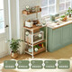 Muebles para el hogar de Lin Original Lin's Wood Industry Stand de pisos para el hogar Almacenamiento multifunción Almacenamiento de múltiples capas LS724P7-A Microondas con capa