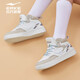 Hongxing Erke zapatos Erke Mid-Top grueso Sports informales Contrasting Color versátil Versátiles de skateboard Women's Skated Zapatos de calles calles calles Color original/frutal