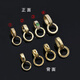 Yuanzu Beloline 18K gold pendant universal buckle set with South African real diamonds diy accessories extended jade pendant buckle jadeite universal buckle No. 1 universal buckle (K yellow diamond)