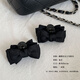 Zushange black bow princess head small catcher female hairpin elf ear bangs clip hairpin behind the ear side clip headdress princess head catcher black pair