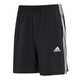 阿迪达斯 （adidas）男裤 2025夏季新款梭织快干运动裤训练健身休闲舒适透气短裤 IC1484/黑色/三条纹 2XL