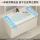 海松达不锈钢浴室柜组合陶瓷一体110cm洗手盆120大户型卫生间洗脸盆柜 奶咖12048cm柜圆弧盆+美妆镜柜