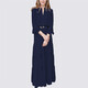 Meetmetro Mayer French Fairy Dress для женщин 2025 Осенью Новое высококачественное темперамент чистый и сексуальный платье для юбки Длинная юбка светло-голубая [Spot] M