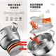 Konbach three-layer steamer 304 stainless steel soup pot German-style compound bottom multi-purpose pot 28cm induction cooker gas stove universal