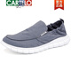 Cartelo 2025 Spring Nouvelles chaussures en toile pour hommes avec un pied de chaussures décontractées paresseuses Breatte travail anciennes chaussures de tissu beijing compteur Version 881 Gray 43