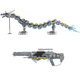 Yunya est compatible avec un assemblage de puzzle LEGO Armure mécanique Yuanlong à deux blocs de création de mecha lumineux à deux transactions Toys Boys Gift Ornaments [Armure mécanique Yuanlong] Double changement-1390pcs