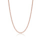 Zhou Dasheng necklace plain chain cross chain red o-word chain DIY matching chain S925 silver collarbone chain girls birthday gift - rose gold red o-word chain 40cm gift not for sale