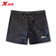 Xtep swimming trunks men's anti-embarrassment men's boxer swimming trunks myopia large size hot spring professional swimsuit black corners XL (recommended weight 130-150Jin Jin equals 0.5 kg)