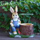 Yimingyuan Garden Decoration Courtyard Floor-standing Simulation Cartoon Rabbit Ornament Living Room Balcony Creative Arrangement Animal Sculpture Backrest Rabbit