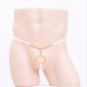 
Zou Runan underwear thong men's gay gay perverted low waist open stair concave and convex large bag transparent and sexy open red uniform size