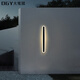 
Daguanyuan (DGY) outdoor waterproof wall lights minimalist grille lights living room background wall aura lights new line lights Zhongshan lamp 003O 9227-80cm-neutral light